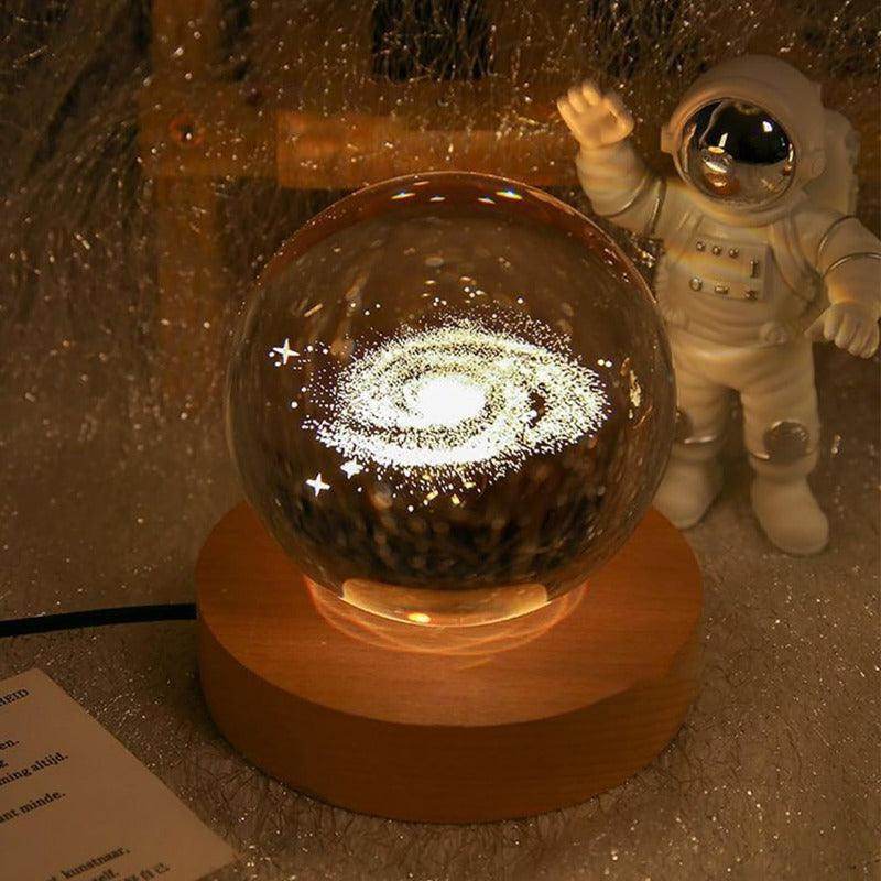 3D Solar System Crystal Ball Night Light - My Store