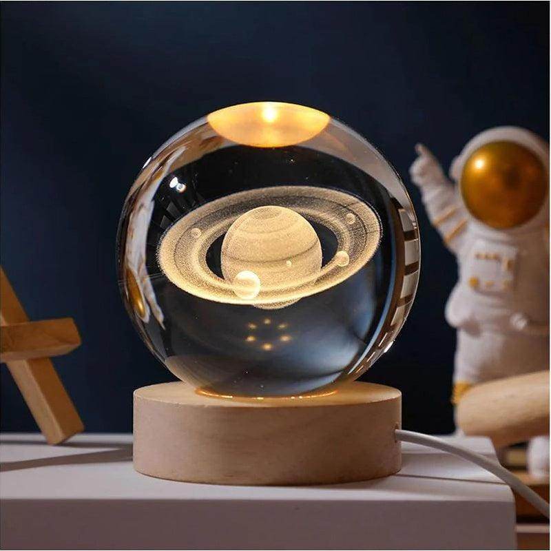 3D Solar System Crystal Ball Night Light - My Store