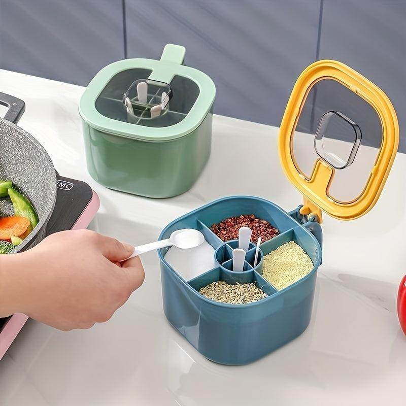 4-in-1 Round Plastic Seasoning Box Set - My Store