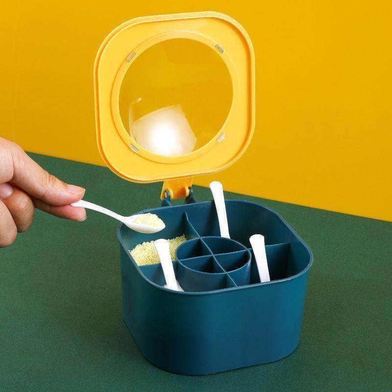 4-in-1 Round Plastic Seasoning Box Set - My Store
