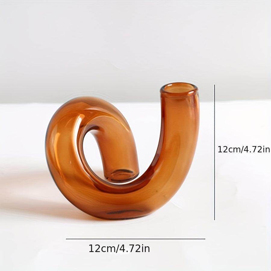 Exquisite Nordic Style Glass Pedestal Flower Vase - My Store