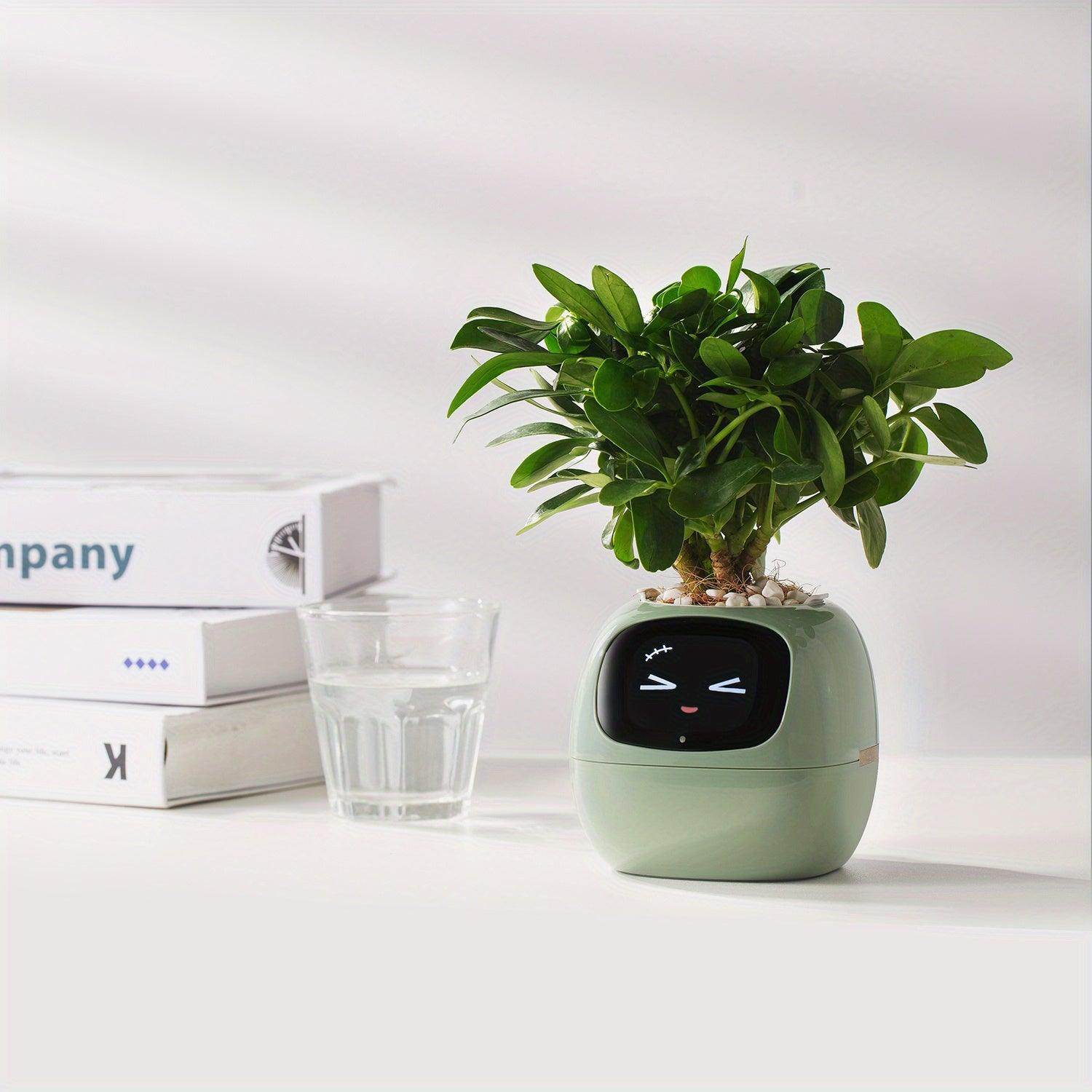 Smart AI Self-Watering Planter with Expressive Faces - My Store
