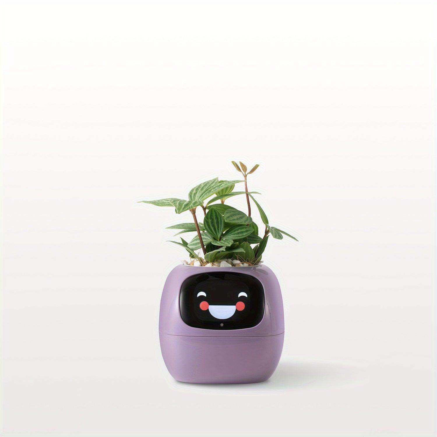Smart AI Self-Watering Planter with Expressive Faces - My Store