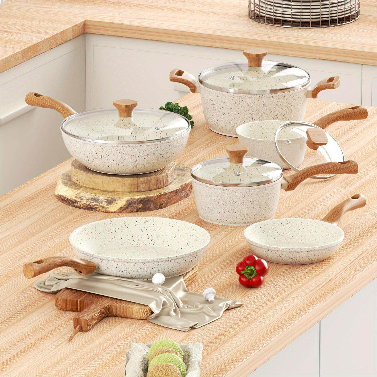 13-Piece Nonstick Cookware Set with Bakelite Handles - My Store