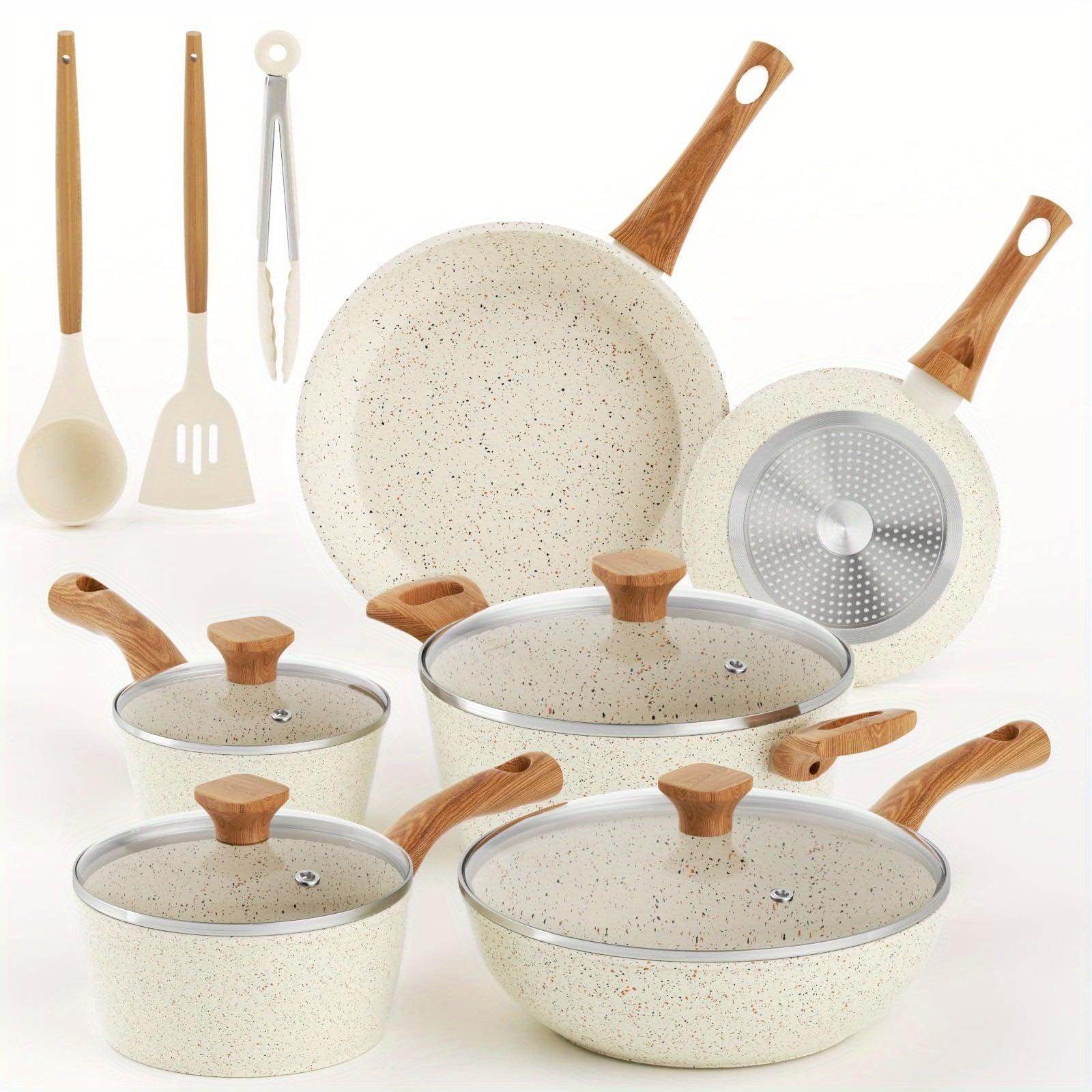 13-Piece Nonstick Cookware Set with Bakelite Handles - My Store