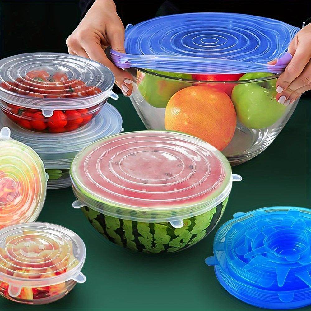6pcs Reusable Silicone Stretch Lids - My Store