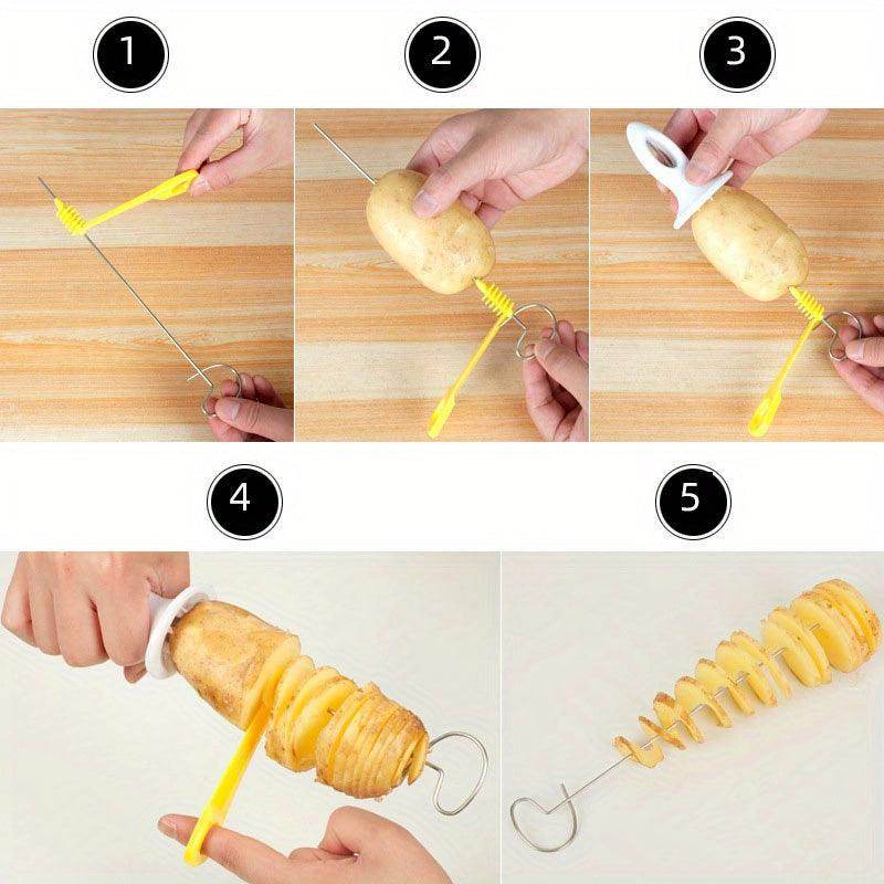 6-Piece Set Multifunctional Spiral Potato Slicer - My Store