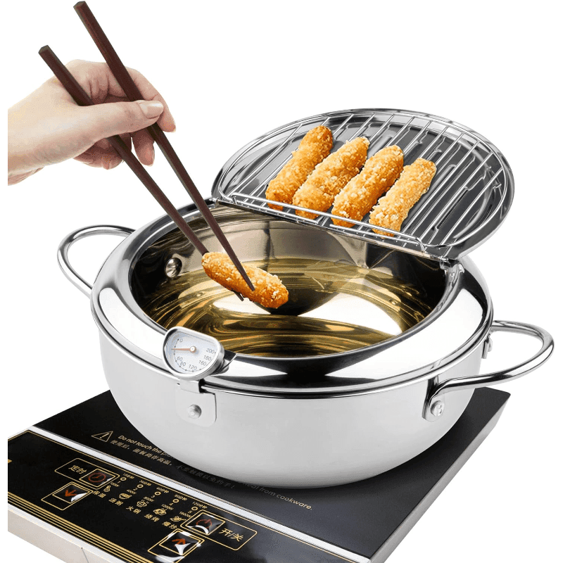 Tempura Frying Pot with Lid - My Store
