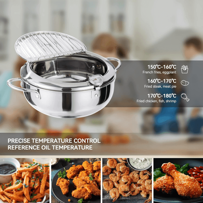 Tempura Frying Pot with Lid - My Store
