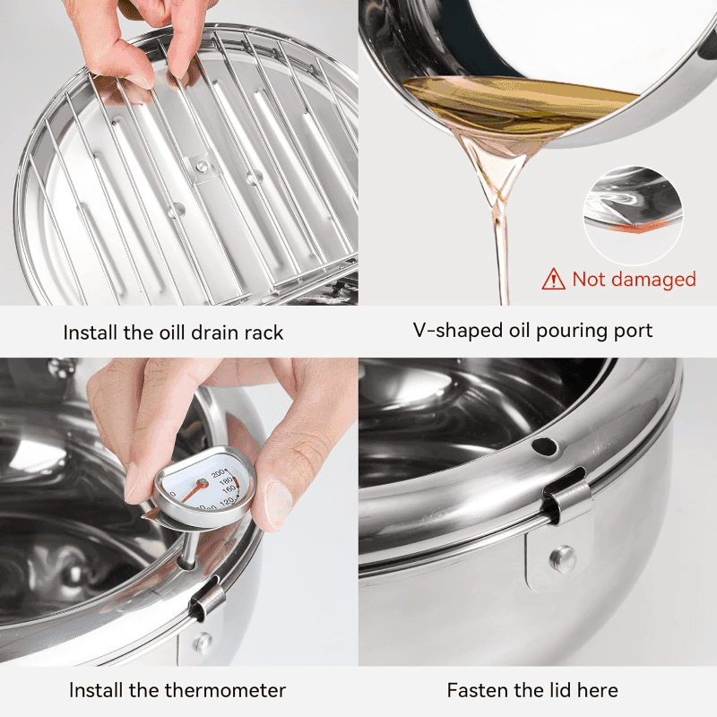 Tempura Frying Pot with Lid - My Store