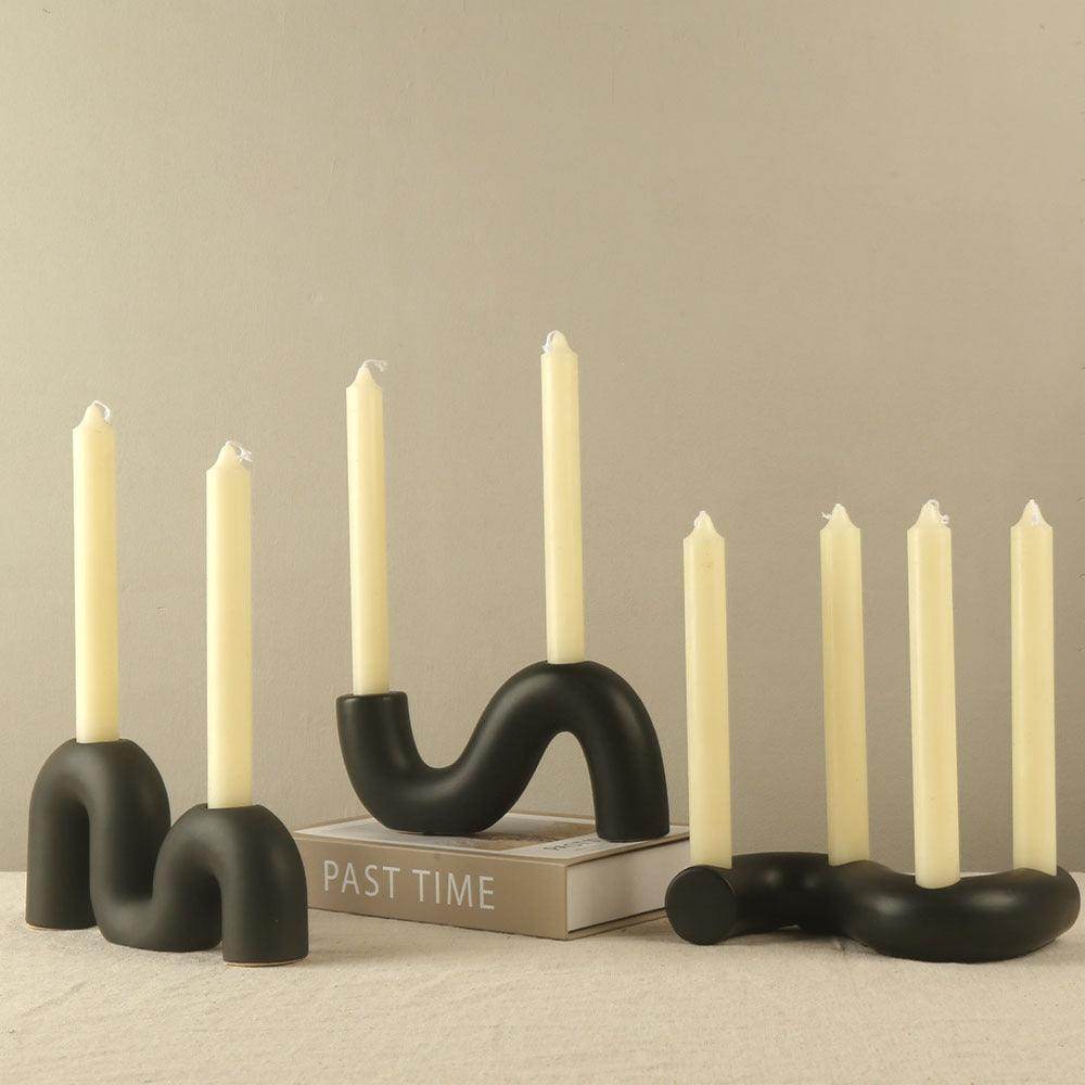 European Minimalist Ceramic Candle Holder - My Store