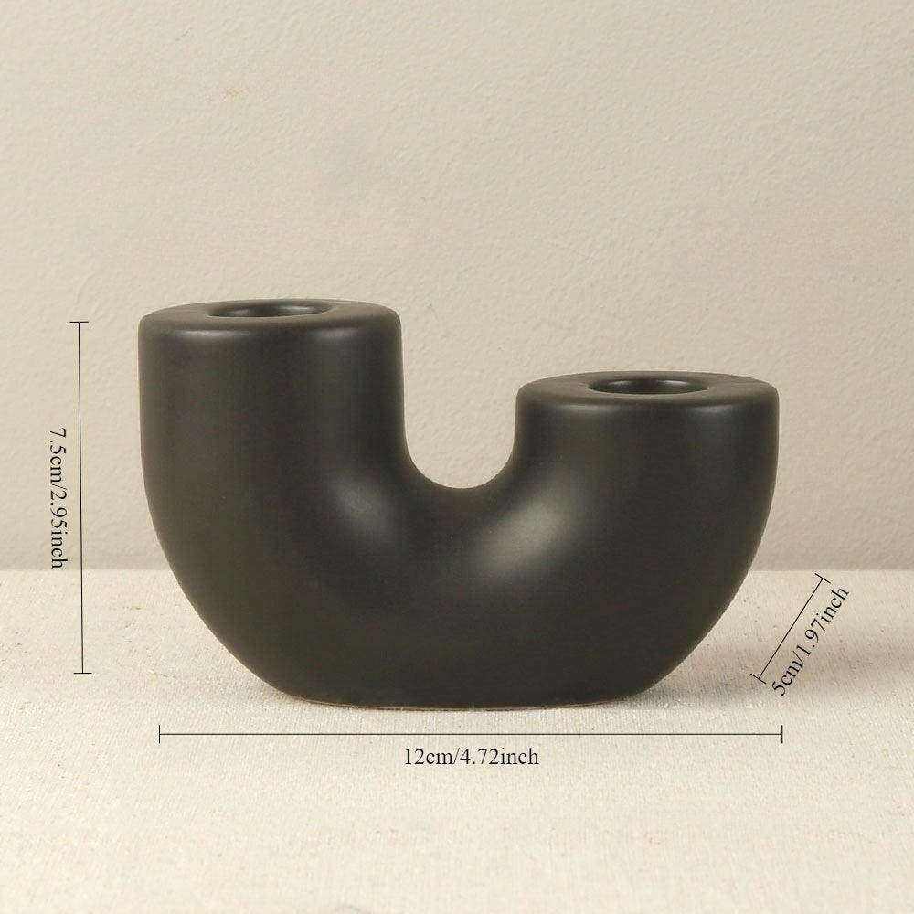 European Minimalist Ceramic Candle Holder - My Store