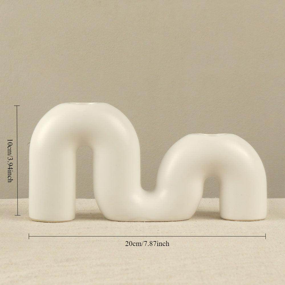 European Minimalist Ceramic Candle Holder - My Store