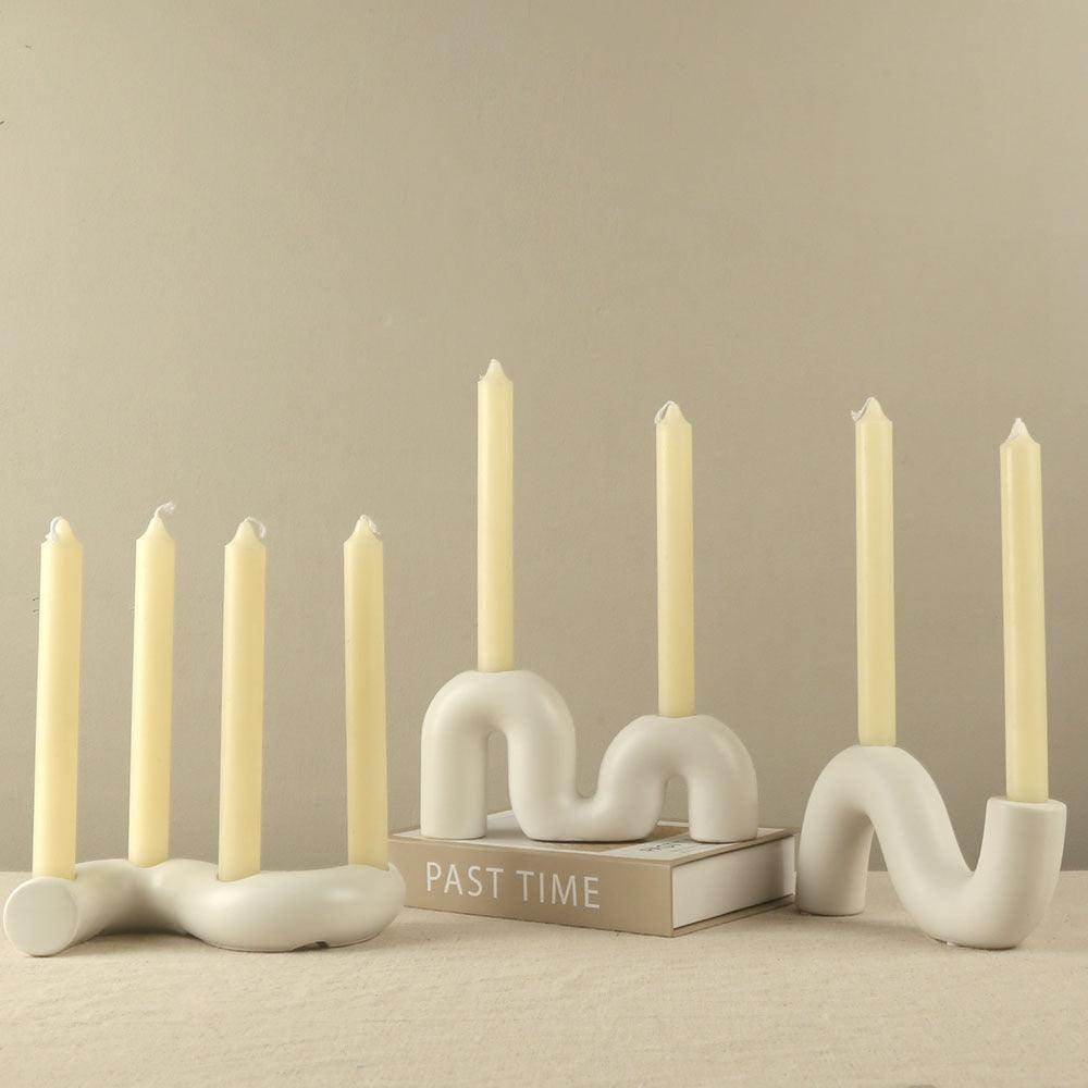 European Minimalist Ceramic Candle Holder - My Store