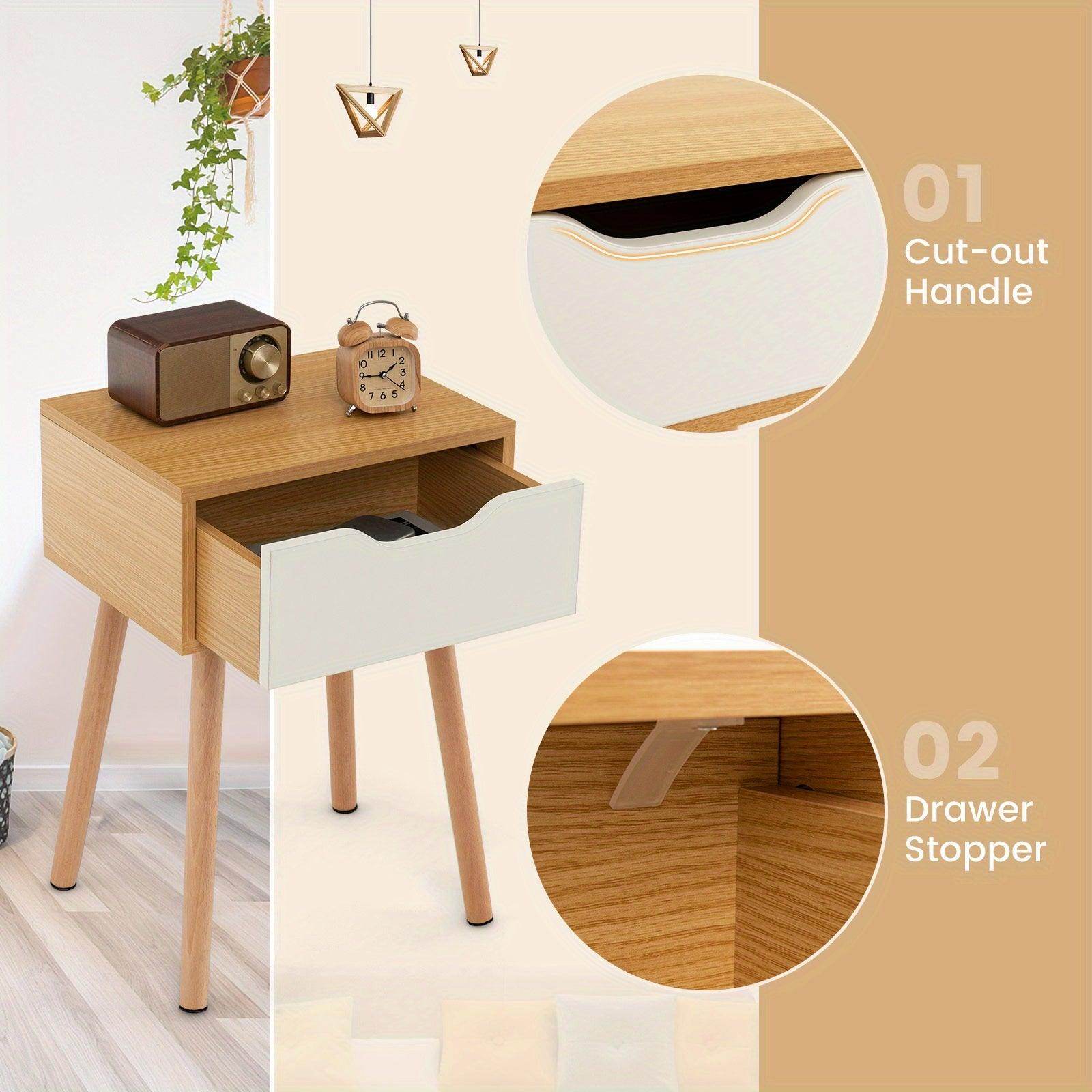 Mid Century Modern Bedside Table - My Store