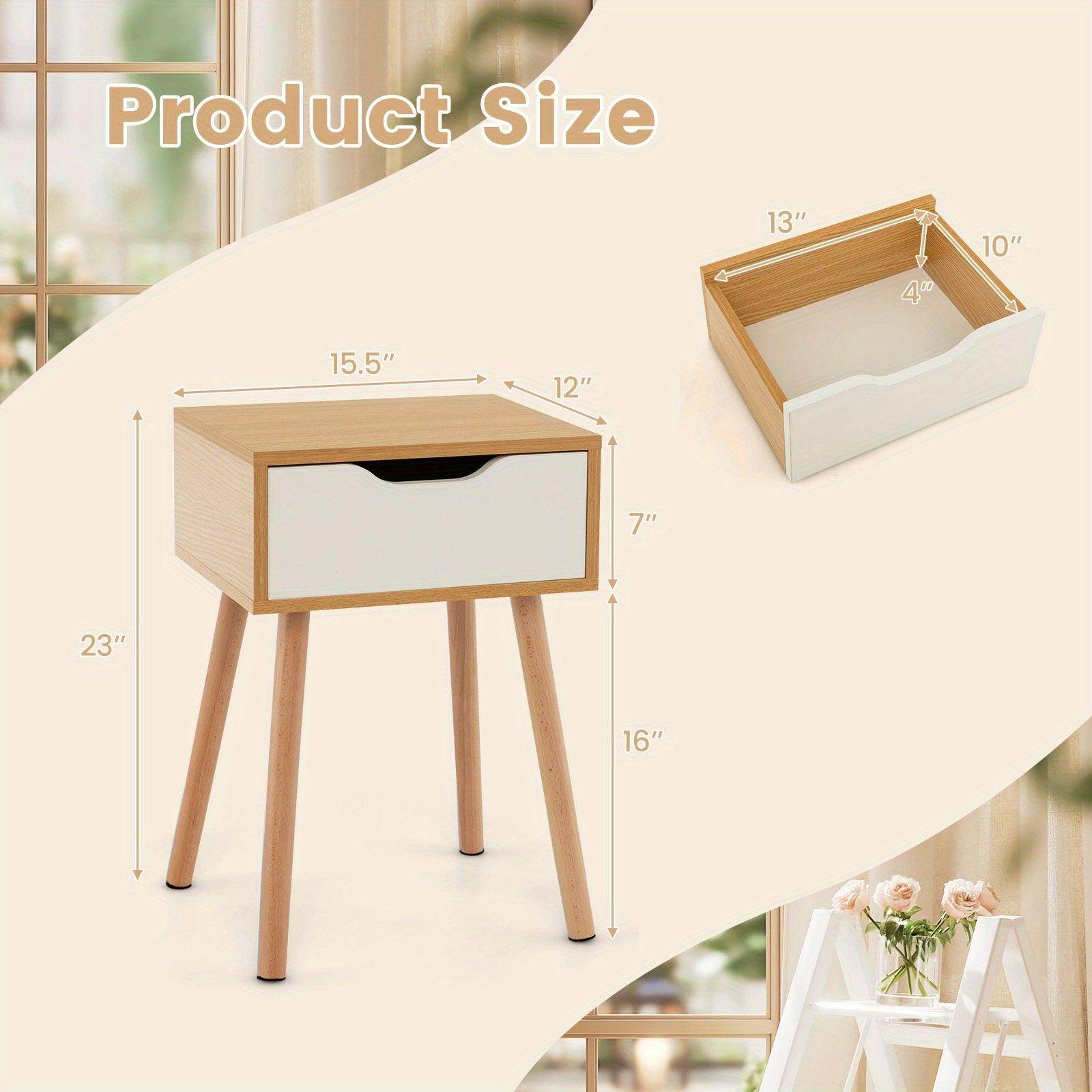 Mid Century Modern Bedside Table - My Store