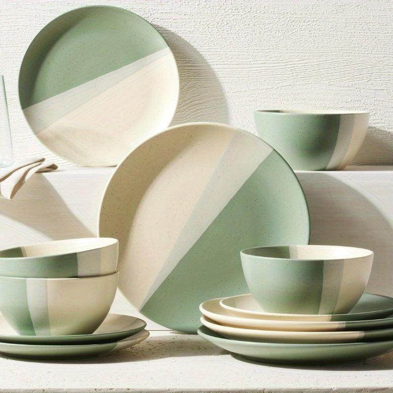 Sage Hayes Stoneware 12 Piece Dinnerware Set - My Store