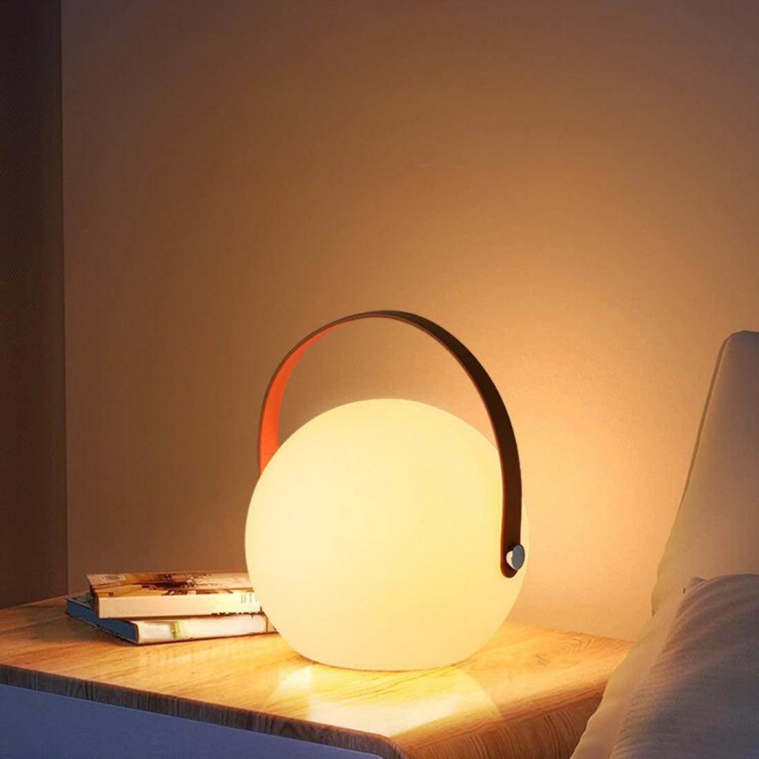 Rechargeable RGB LED Spherical Table Lamp – 16-Color Mood Light - My Store