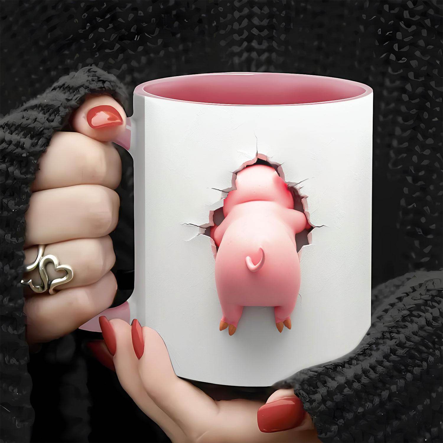 3D Piglet Ceramic Coffee Mug - My Store