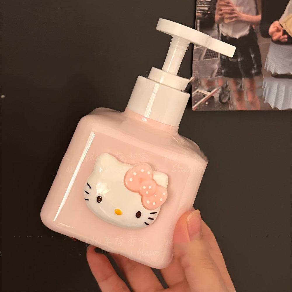 Cute Hello Kitty 1pc Refillable Soap Dispenser - My Store