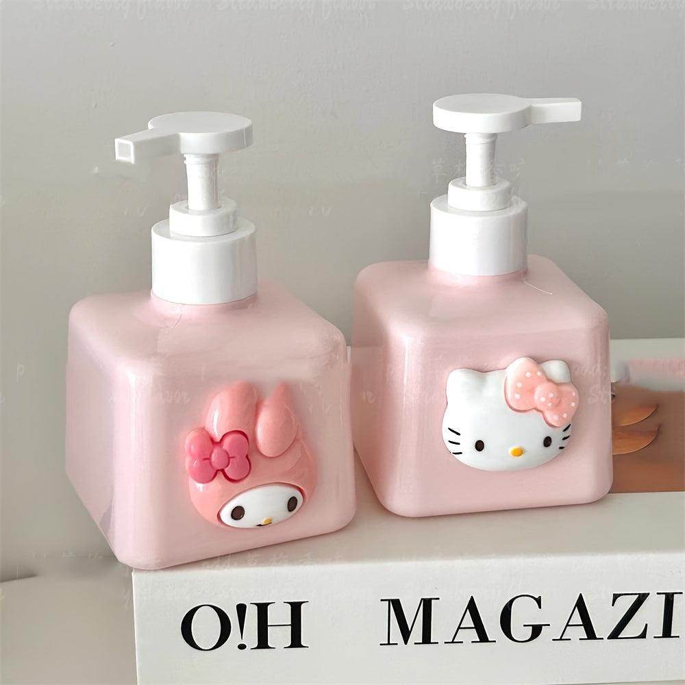 Cute Hello Kitty 1pc Refillable Soap Dispenser - My Store