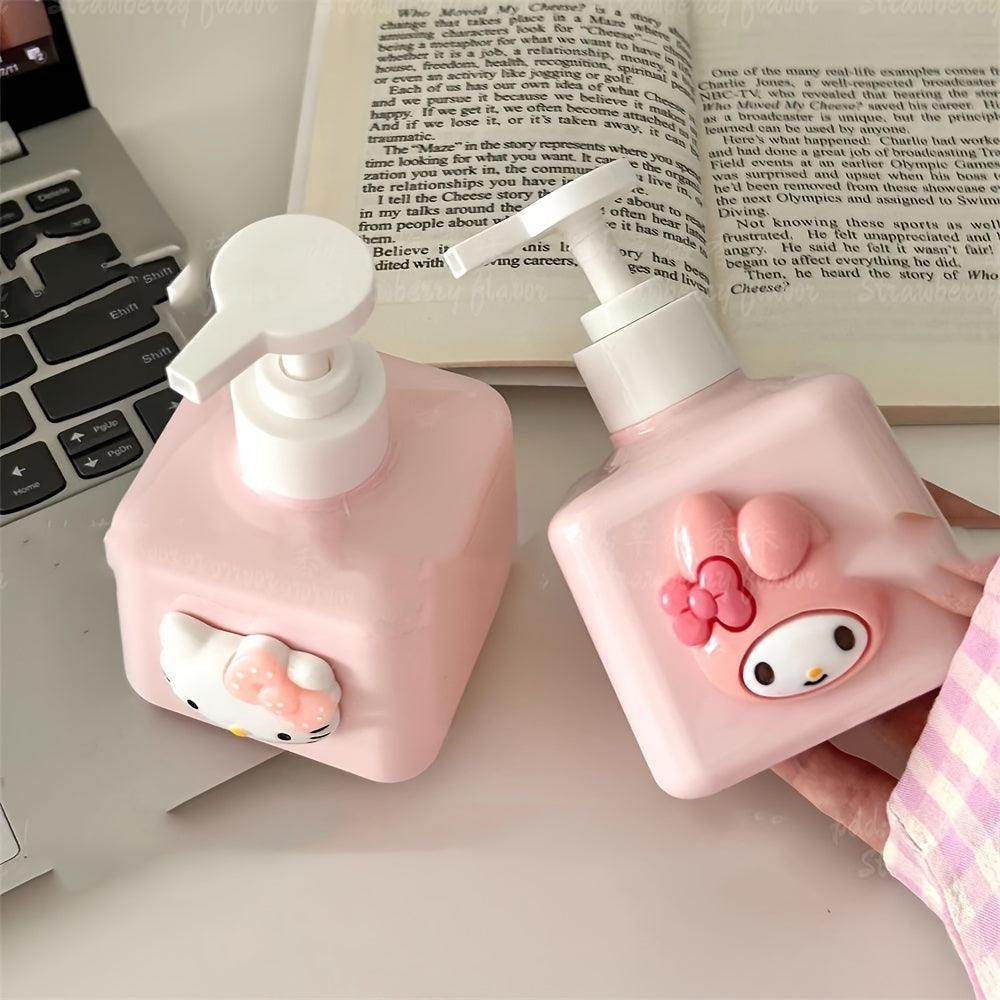 Cute Hello Kitty 1pc Refillable Soap Dispenser - My Store