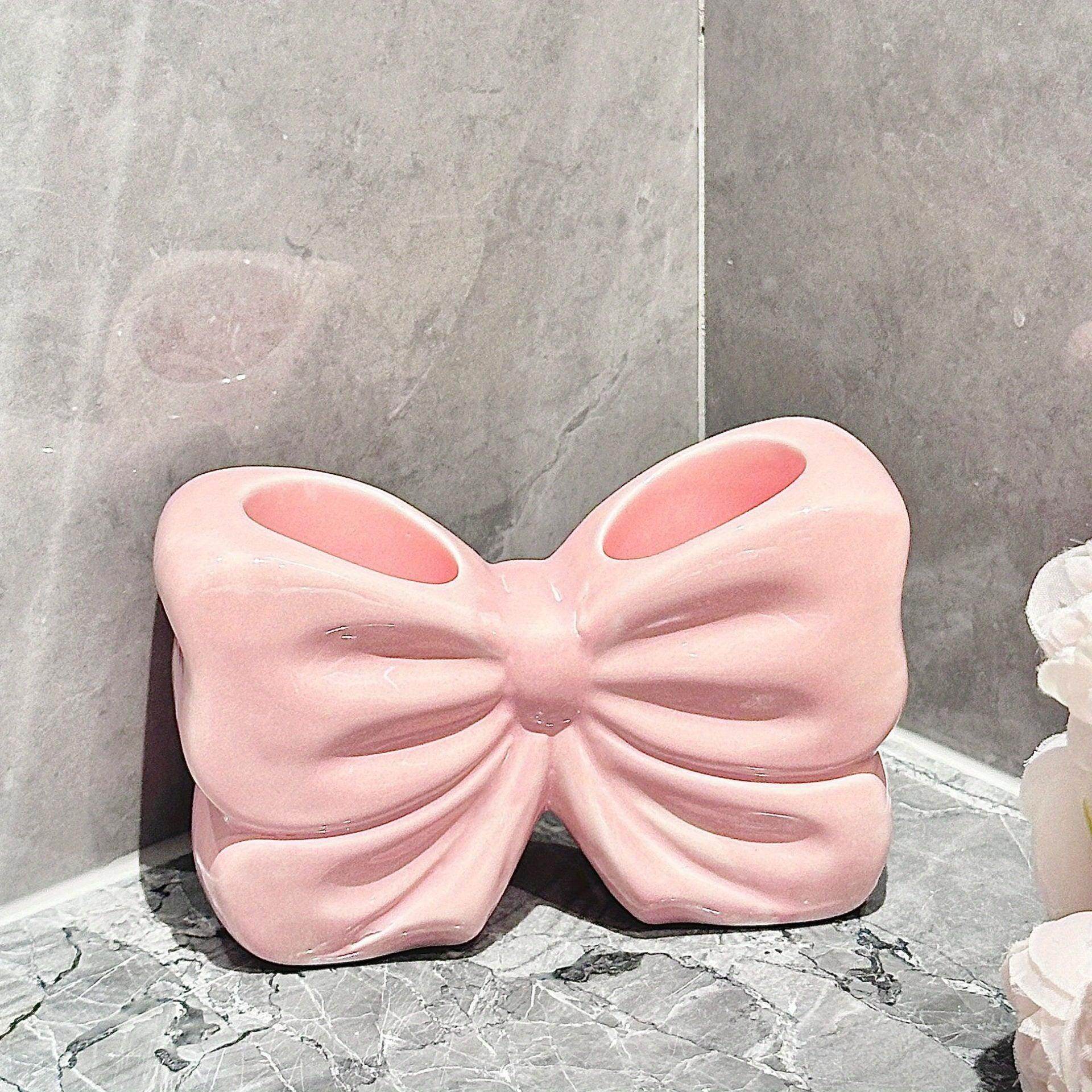 Charming Bowknot Ceramic Toothbrush Holder - My Store