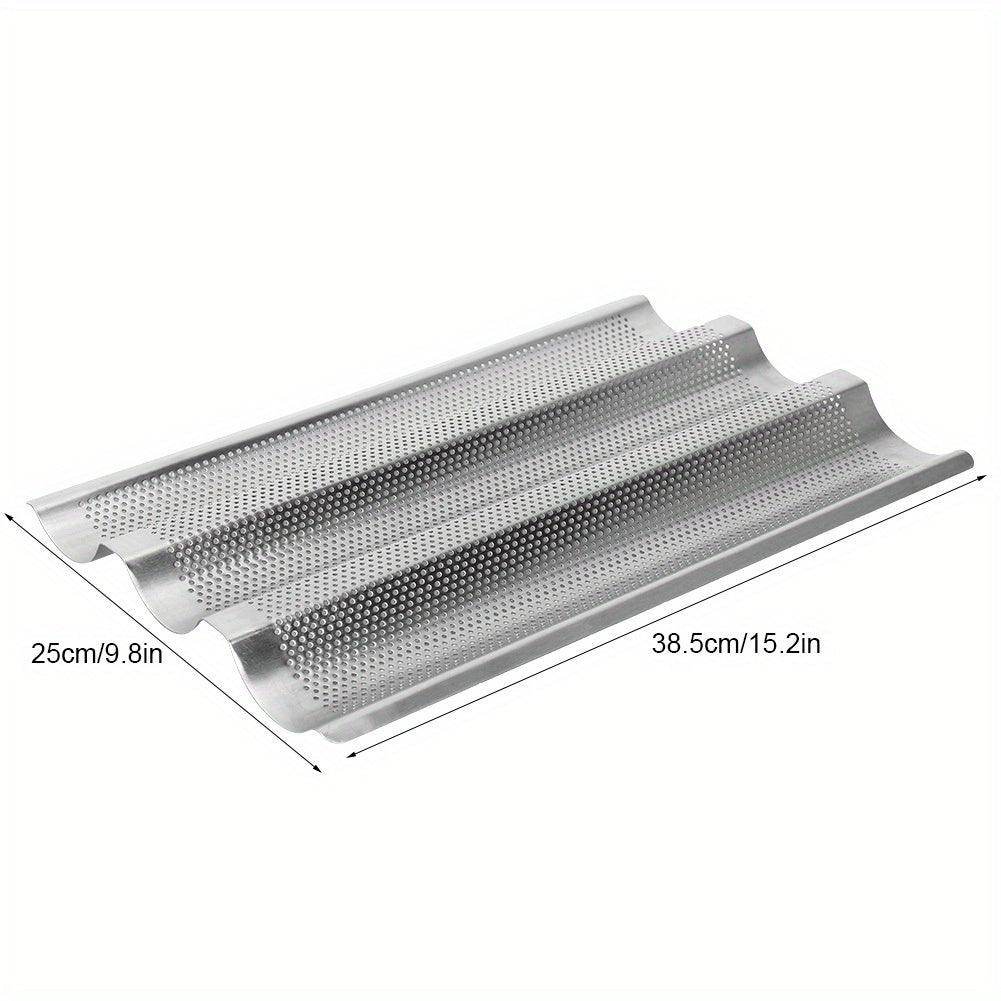 Baguette Bread Pan - 3 Loaves Baking Tray - My Store
