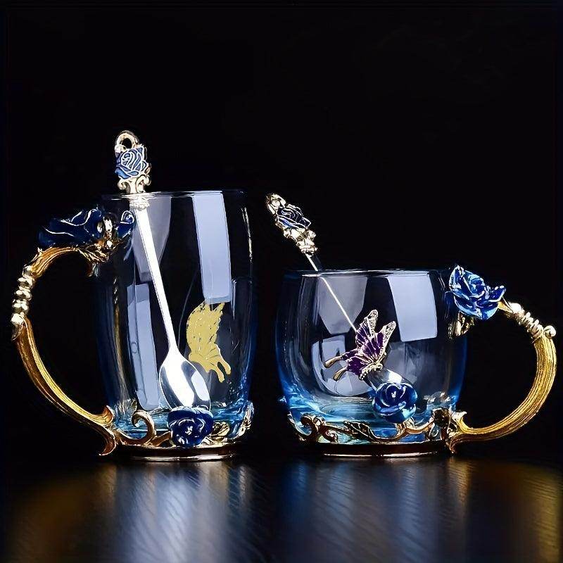 Elegant Flower Pattern Tea Cup Set - My Store