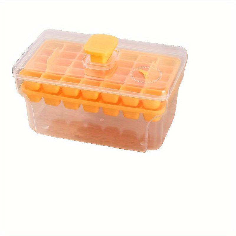 Easy-Release Ice Cube Tray with Lid & Scoop (34/68 Capacity) - My Store