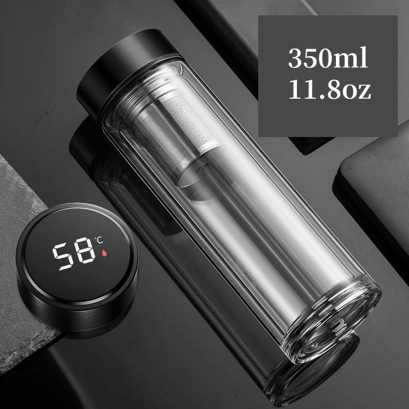 Double-Layer Glass Tea Bottle with Temperature Display - My Store