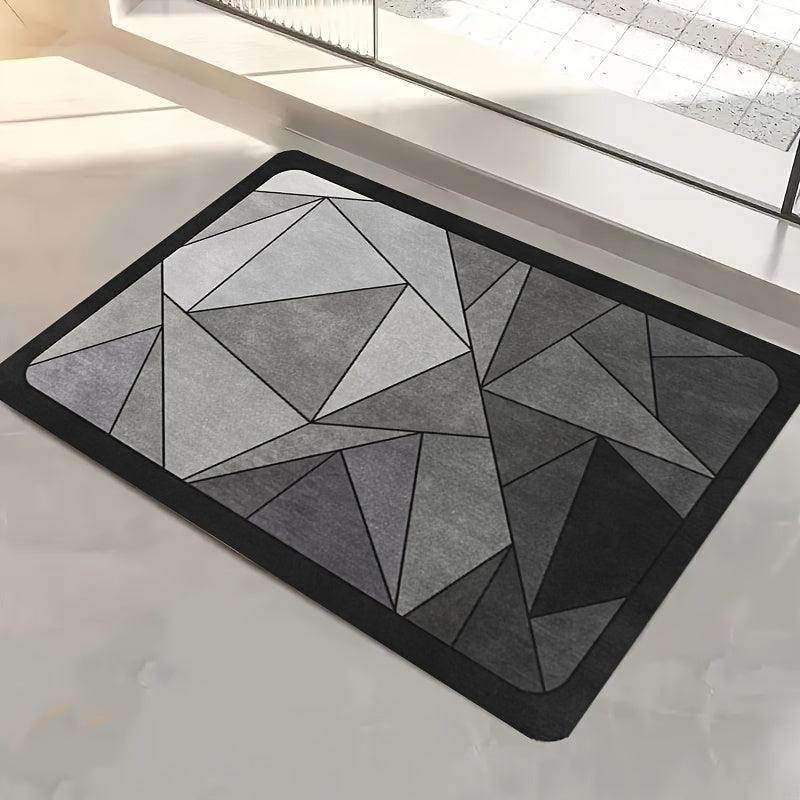 Luxury Geometric Diatomaceous Earth Bath Mat - My Store