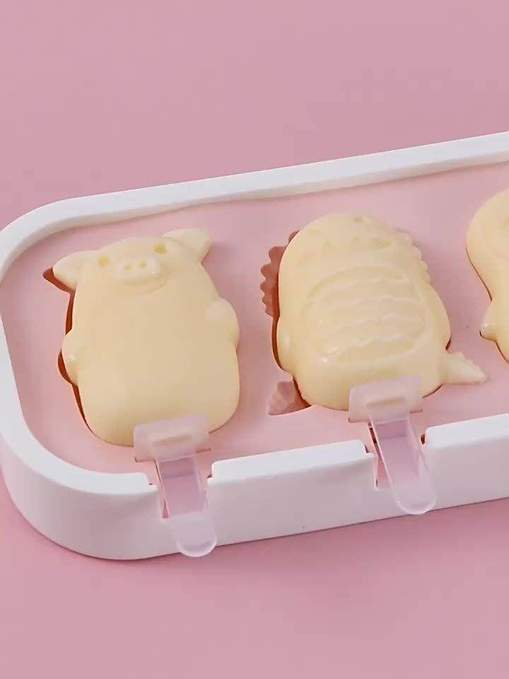 Reusable Silicone Cartoon Popsicle Mold Set - My Store