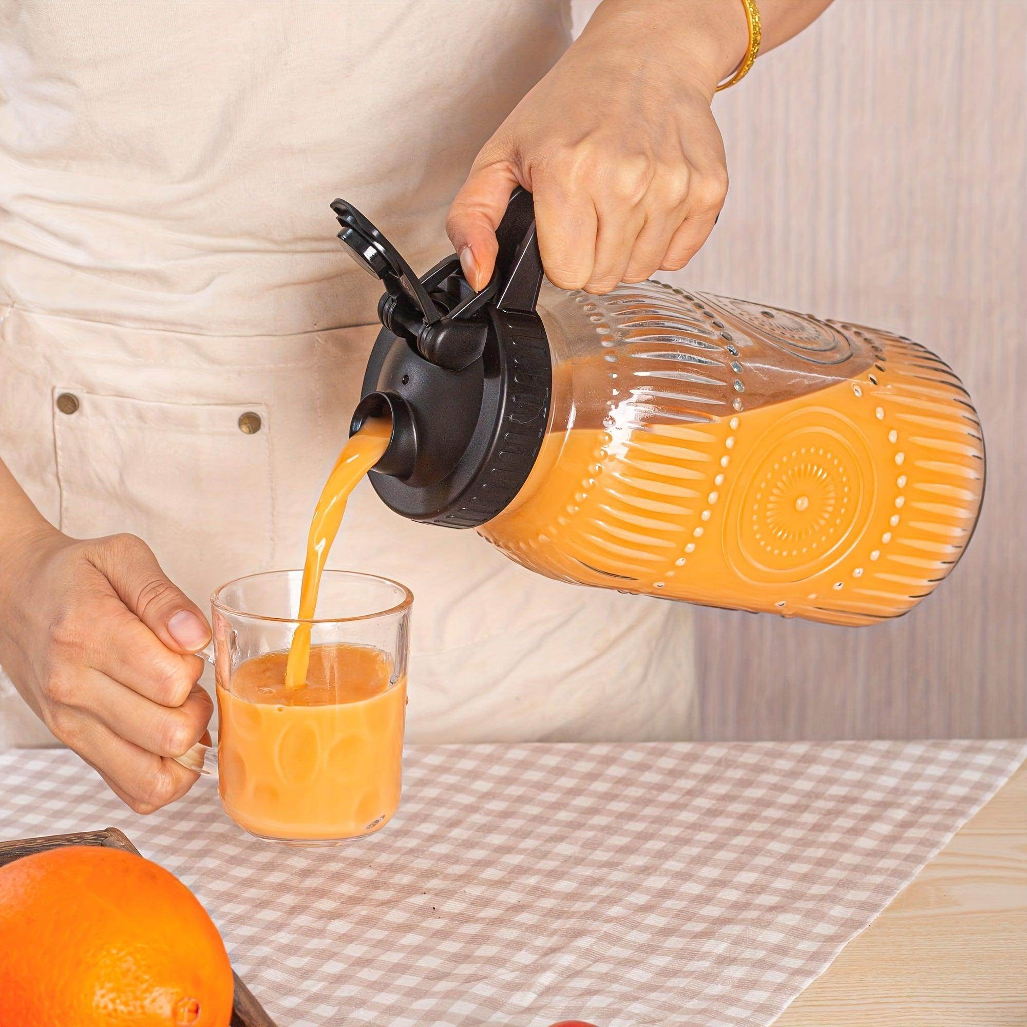 64oz Wide Mouth Mason Jar Pitcher with Airtight Lid - My Store