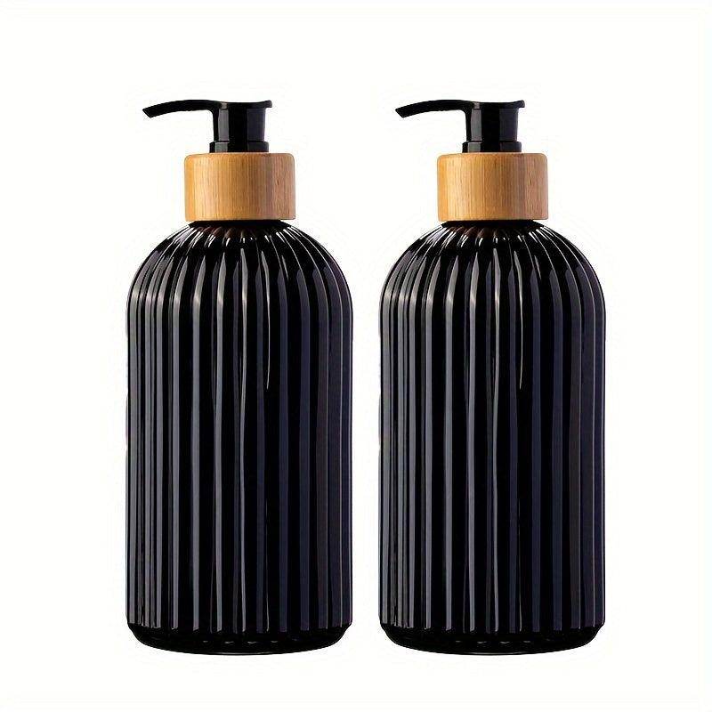 500ml Stripe Design Plastic Pump Bottle - My Store