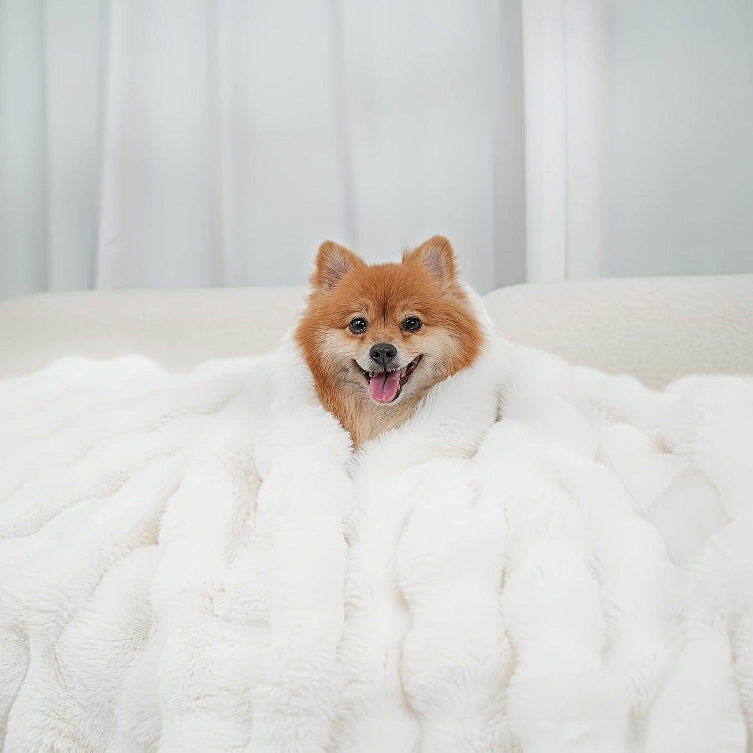 Cozy Faux Rabbit Fur Blanket - My Store