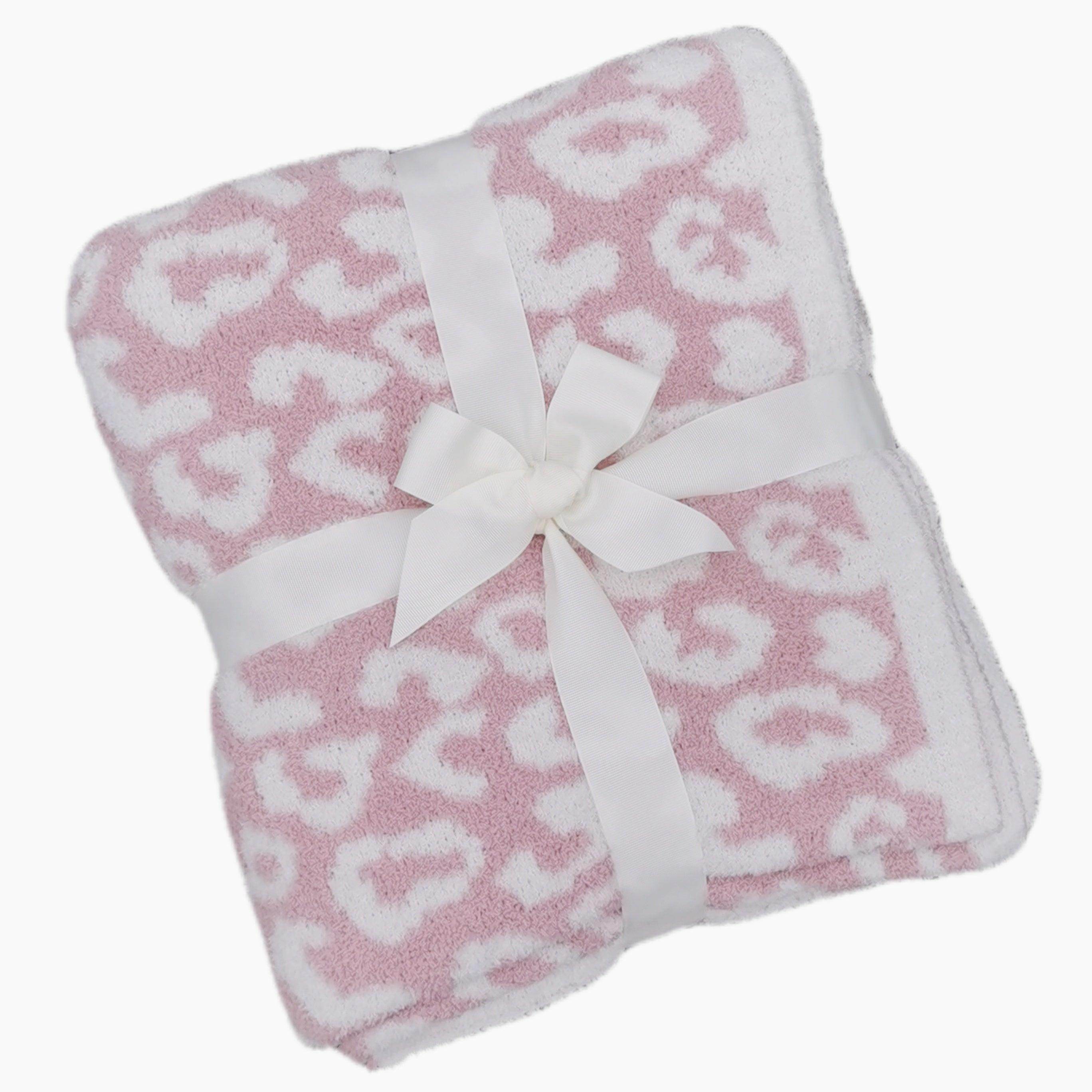 Leopard Print Knitted Throw Blanket - My Store