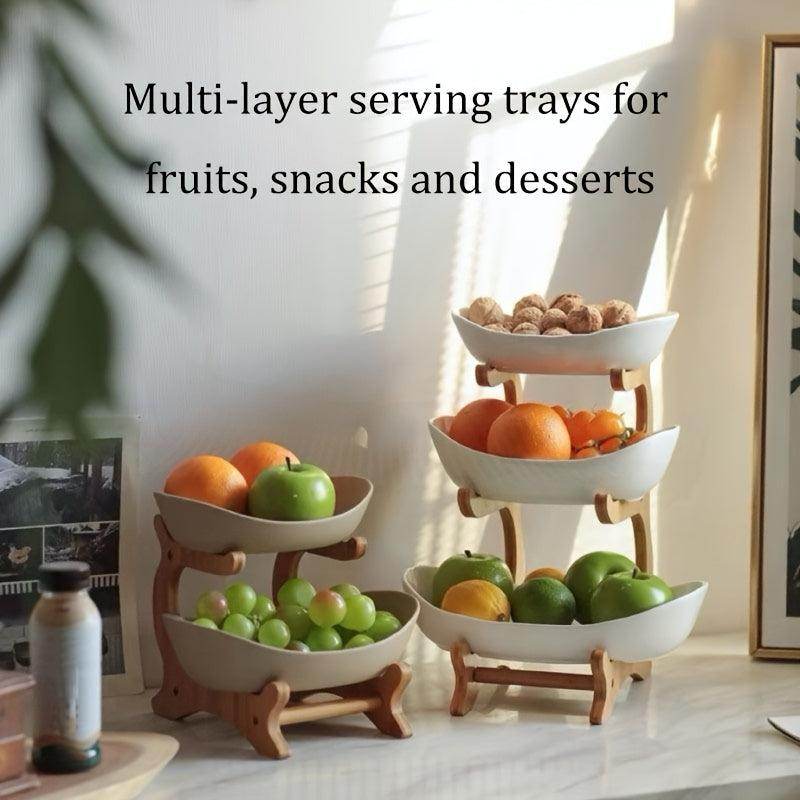 2/3 Tier Fruit Rack Snack Storage Plate - My Store