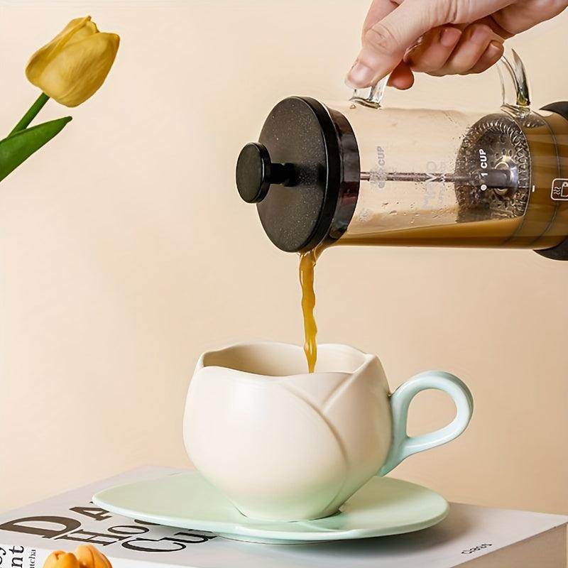 Ceramic Tulip Cups, Tulip Cups, Flower Coffee Cups, Ceramic Tea Cups And Tea Coffee Milk Flavorers, Satkali Ceramic Coffee Cups - My Store