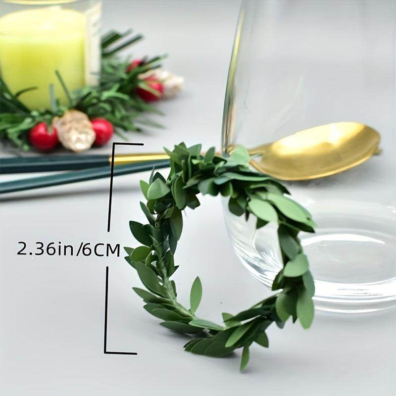 10pcs/set, Imitation Rattan Ring Napkin Rings - My Store