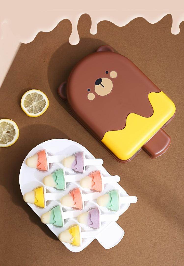 Bear-Shaped Ice Pop Molds Set - My Store