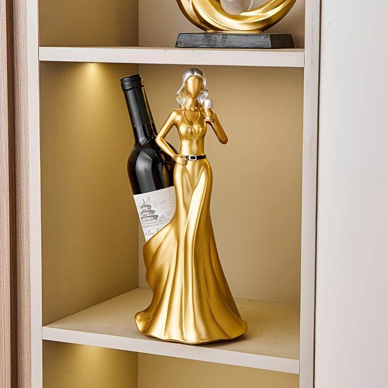 Elegant Nordic-Style Resin Wine Rack - My Store