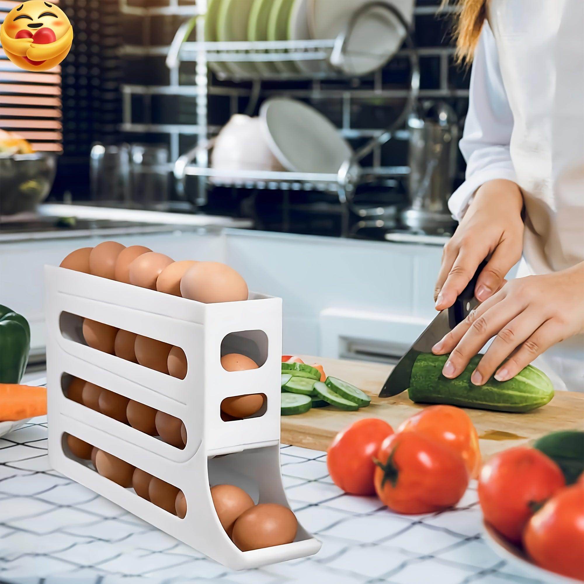 4-Tier Auto-Rolling Egg Dispenser - My Store