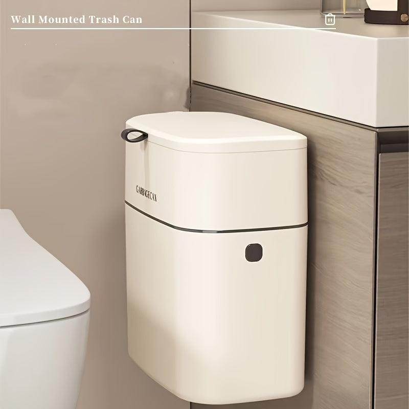 Wall-Mounted Trash Can with Lid - My Store