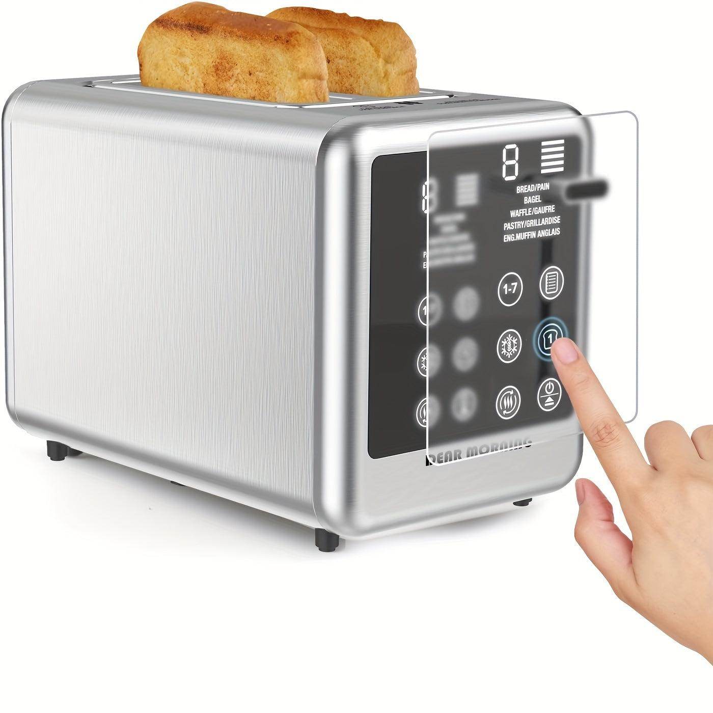 2 Slice Digital Touch Screen Stainless Toaster - My Store