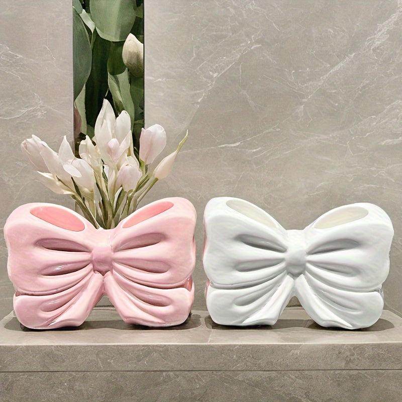 Charming Bowknot Ceramic Toothbrush Holder - My Store