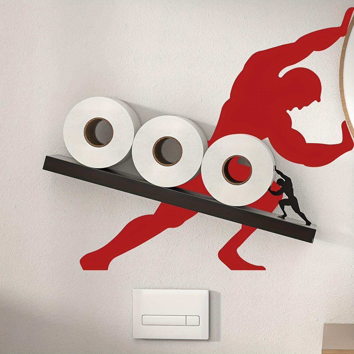 Toilet Paper Holder with Silhouette Accent - My Store