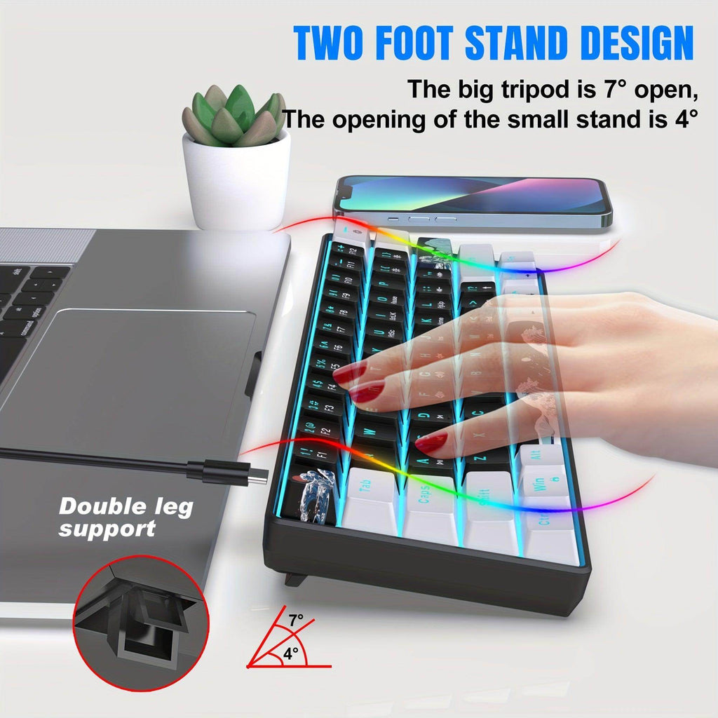 Ergonomic 60% Mechanical Gaming Keyboard - My Store
