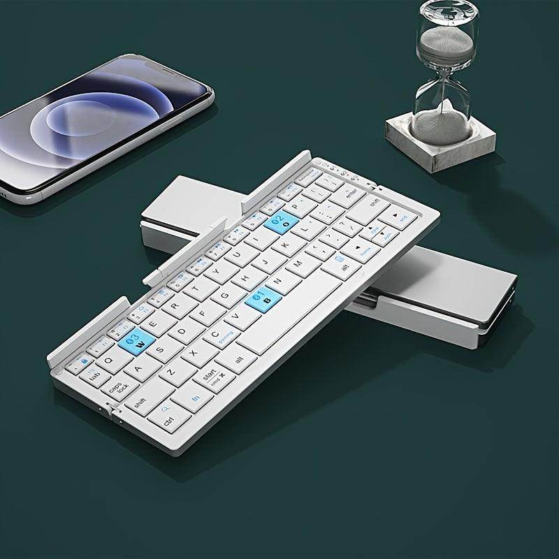 Ultra Mini Foldable Wireless Keyboard – Multi-Device & Rechargeable - My Store