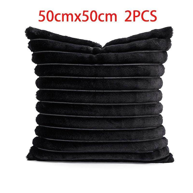 Luxury Faux Fur Plush Decorative Throw Pillow Covers (Pack of 2) - My Store